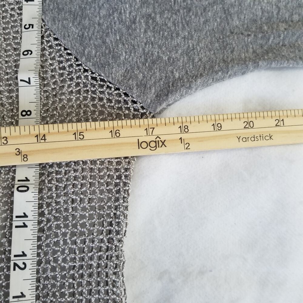 Maurices Gray Mesh See Through Baseball Tee, Gray, Size M - Picture 8 of 9